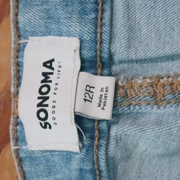 Women's Sonoma Light Blue Straight Leg High Rise Jeans Size 12 - Picture 2 of 6